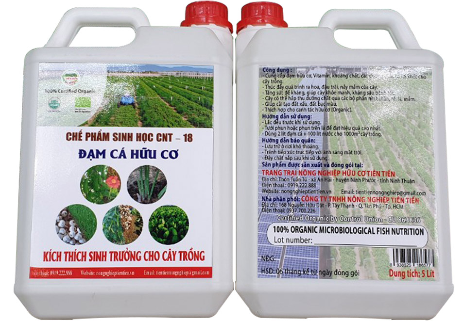 Chế phẩm sinh học Đạm cá hữu cơ